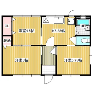 愛知県豊橋市西岩田1【一戸建】の間取り
