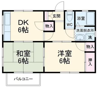 コーポ新原【2階】の間取り