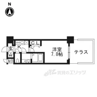エスリード京都梅小路アヴェニテ【1階】の間取り