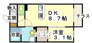 ラヴィ・クレール【2階】の間取り
