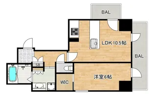 大阪府大阪市天王寺区石ケ辻町【マンション】の間取り