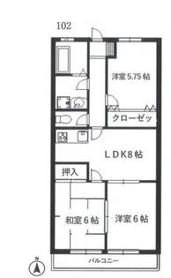 ロイヤルレジデンス【1階】の間取り