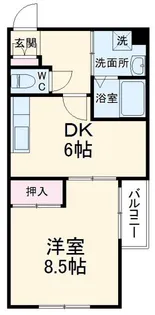 コーポ利久【2階】の間取り