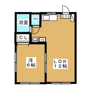 メゾンエスポワール【1階】の間取り