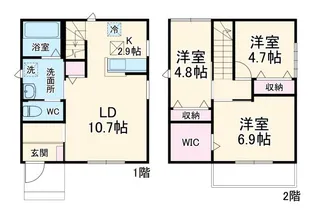 埼玉県さいたま市大宮区櫛引町1【一戸建】の間取り