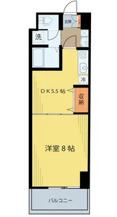 ベルシティ榴ヶ岡【8階】の間取り