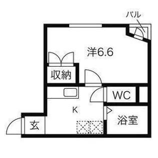 ビューパレス越路【1階】の間取り