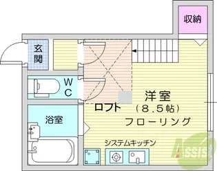 ハイム向山【1階】の間取り