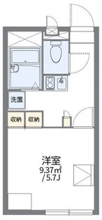 レオパレス杉山II【2階】の間取り