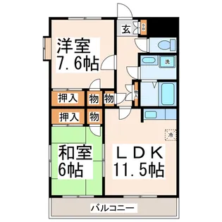 シャーレン杉並I【2階】の間取り