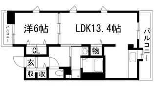 グリーンヒルズ仁川4号棟【4階】の間取り