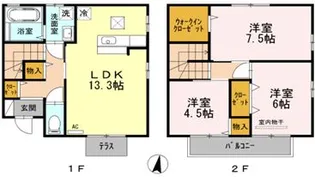 広島県福山市手城町4【一戸建】の間取り