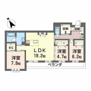 WithPlus天保山公園【3階】の間取り