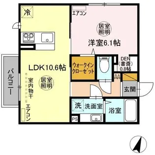 Grand Winds Tsukuba VII【1階】の間取り