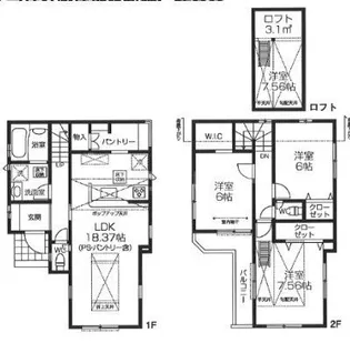 東京都葛飾区東金町7【一戸建】の間取り