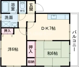 大阪府枚方市南中振2【マンション】の間取り