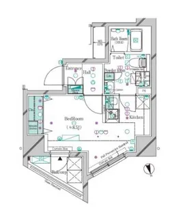 ガリシア大塚駅前【8階】の間取り