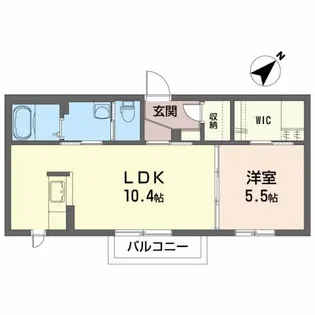 ロイヤルプラザ【2階】の間取り