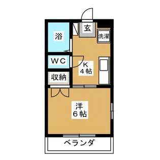 アビタシオンアサバ【3階】の間取り