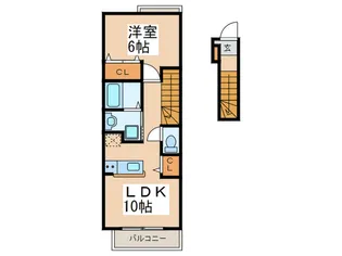 メゾン・ド・ラフィネII【2階】の間取り