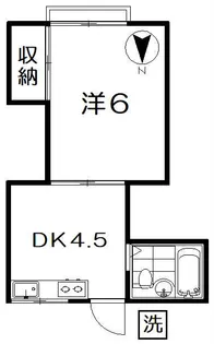 本間コーポ【1階】の間取り