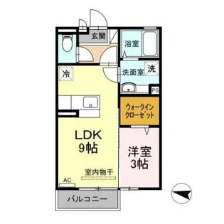 長野県長野市大字栗田【アパート】の間取り