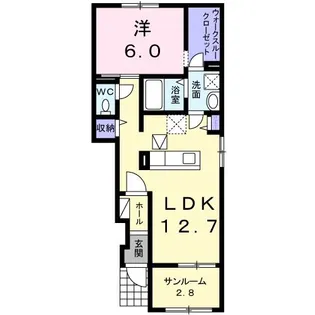 エスポアール【1階】の間取り