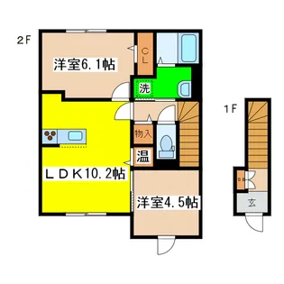 ディールームリバーサイドの間取り