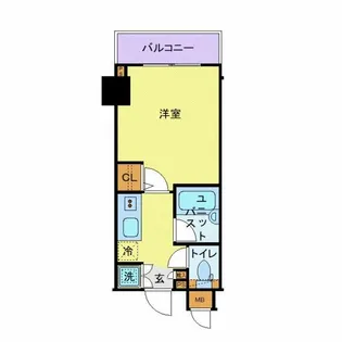 パークウェル曙橋駅前【8階】の間取り