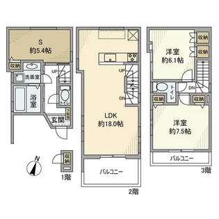東京都北区西ケ原4【一戸建】の間取り