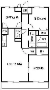 マイメゾン湘南二番館【2階】の間取り