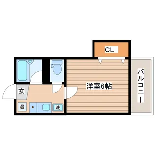 ヒルズ黒松【2階】の間取り