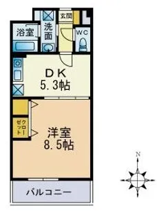 福岡県福岡市城南区干隈2【マンション】の間取り