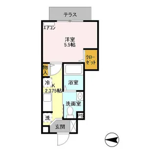 神奈川県横浜市南区庚台【アパート】の間取り