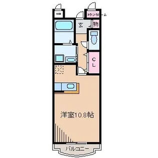 フォンテーヌ【3階】の間取り