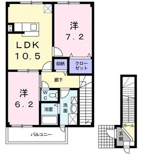 パラム壱番館(二戸市)【2階】の間取り