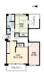 URポートアイランド【5階】の間取り
