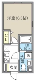 レピュア北千住レジデンスIII【4階】の間取り