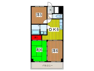 常盤壱番館【4階】の間取り