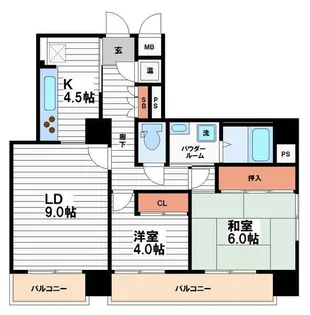大阪府大阪市中央区安土町1【マンション】の間取り