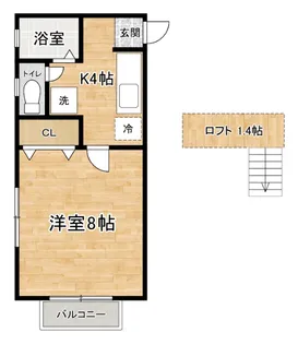 ヴィーナスハイツ【1階】の間取り