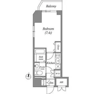 ヒューマンハイム亀戸II【10階】の間取り