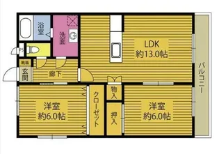 ガーデンハイツ【2階】の間取り