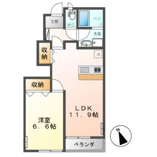 ウイングコート【2階】の間取り