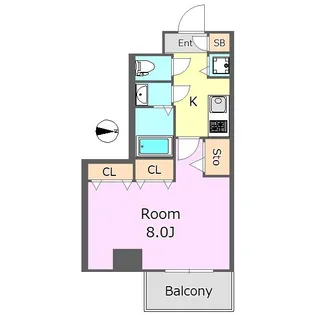東京都杉並区和田3【マンション】の間取り