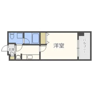 レオンコンフォート難波【3階】の間取り