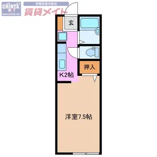 コーポヴィヴレ【2階】の間取り