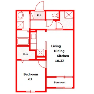 パーク サイド 淡墨【1階】の間取り