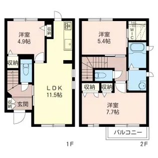 神奈川県川崎市麻生区金程4【一戸建】の間取り