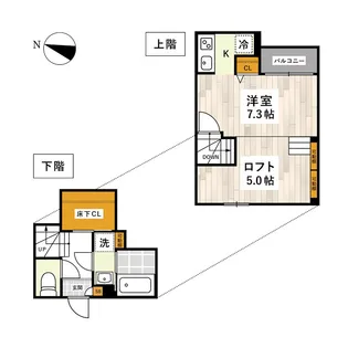 ADC熊本駅東マーレ【2階】の間取り